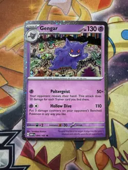 SWIRL - Gengar 094/165 Cosmos Holo Pokemon 151 SWSH Sam’s Club Exclusive NM - Image 1