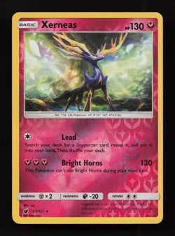 Xerneas 73/111 Holo Rare Crimson Invasion Pokemon Reverse Holo Near Mint - Image 1