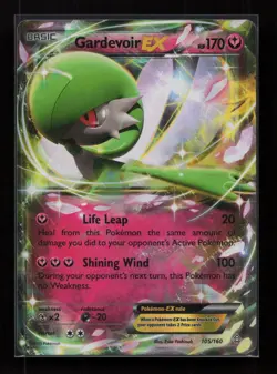 Gardevoir EX 105/160 Holo Rare EX Primal Clash Pokemon Near Mint - Image 1