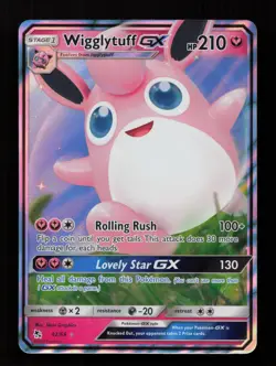 Wigglytuff GX 42/68 Holo Rare GX Hidden Fates Pokemon Near Mint - Image 1