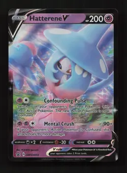 Hatterene V SWSH055 Promo SWSH Black Star Pokemon Near Mint - Image 1
