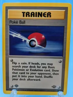 Poke Ball 64/64 1st Edition Common Jungle Set Pokemon TCG LP/NM - Image 1