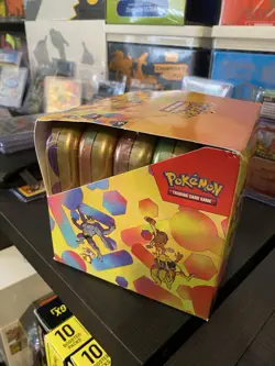 Pokemon Scarlet & Violet 151 Mini Tins Display Case - 10X Factory Sealed Tins - Image 2