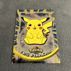 MP! HOLO FOIL RAYS Pikachu #25 Topps Black Label TV Animation Edition Pokemon - Image 2