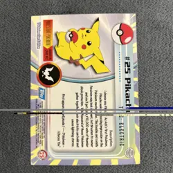 MP! HOLO FOIL RAYS Pikachu #25 Topps Black Label TV Animation Edition Pokemon - Image 4