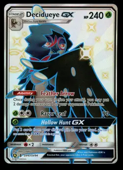 Pokemon Decidueye GX SV47/SV94 Sun & Moon Hidden Fates Shiny Vault Near Mint - Image 1