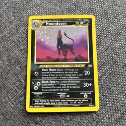 2001 Pokemon Neo Revelation Houndoom Holo Rare #8/64 - Image 1