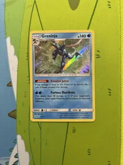Holo Greninja 9/18 Detective Pikachu Pokemon TCG Pokemon 2019 Card - Image 1