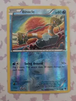 Binacle 22/124 Fates Collide Reverse Holo Pokemon Tcg Card Nm - Image 1