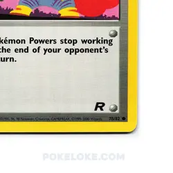 Goops Gas Attack - 78/82 - 1st EDITION - Team Rocket - Pokemon TCG - [NM] - Image 3