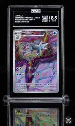 Pokemon Arctibax 209/193 Illustration Rare Graded TAG 8.5 Paldea Evolved NM MT+ - Image 1