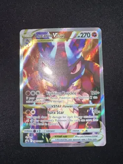 Pokemon TCG 2023 Crown Zenith Set Lucario VSTAR SWSH291 Promo Full Art - Image 1