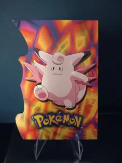 Clefable #9 Pokemon 2001 Topps Johto Champions Die Cut - Image 1
