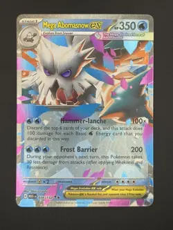 Mega Abomasnow ex 036/132 Me01: Mega Evolution Holo Pokemon TCG - NM - Image 1