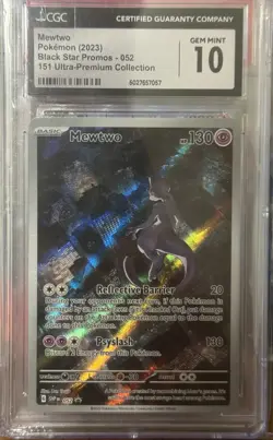 Mewtwo 052 Pokemon Black Star Promo 151 Ultra Premium Collection CGC 10 Gem Mint - Image 1