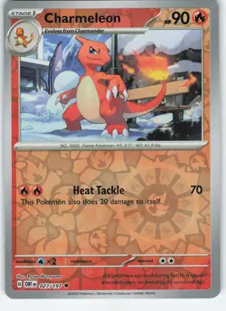 Charmeleon 027/197 Uncommon Reverse Holo SV03: Obsidian Flames NM Pokemon - Image 1