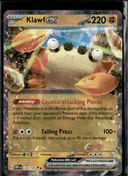 Pokemon Klawf EX120/197 Obsidian Flames Double Rare Holo - Image 1