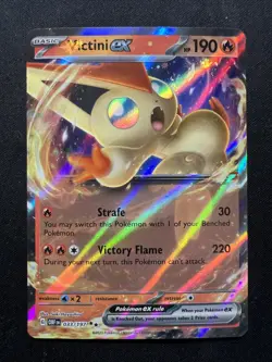 Pokemon TCG Victini ex Obsidian Flames 033/197 Holo Double Rare NM - Image 1