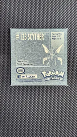 Scyther 123 - Artbox Series 1 - Pokemon Sticker - Image 2