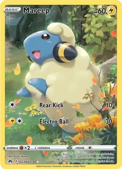 Mareep GG34/GG70 - Crown Zenith: Galarian Gallery Ultra Rare Pokemon TCG NM - Image 1