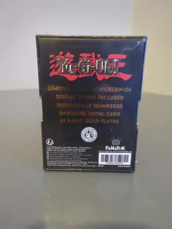 NEW SEALED - Yu-Gi-Oh 24 karat Gold Plated Card Red Eyes Black Dragon Limited Ed - Image 2