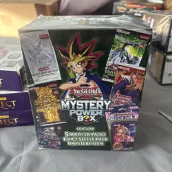 Yu-Gi-Oh Mystery Power Box 🔥 Five Booster Packs, 50 Ct Sleeve, Mystery Item! - Image 1