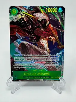 One Piece Dracule Mihawk Alt Art OP14-119 Secret Rare Foil 10000 Power - Image 1