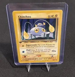 Rare Chinchou 55/111 1st Edition Pokemon Card Neo Genesis LP-NM - Image 1