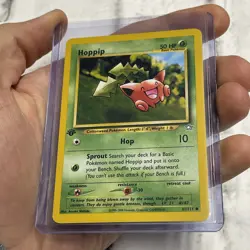 Pokemon 1st Edition Neo Genesis Hoppip 61/111 WOTC Non Holo Pokemon Card NM/MT - Image 2