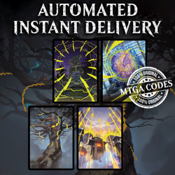 MTGA MTG Arena Code Card Showcase: Neon Dynasty Neon Ink Secret Lair Sleeves - Image 1