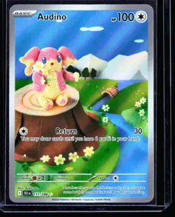 2025 Scarlet & Violet - Black Bolt Audino #151 Illustration Rare Pokemon Card - Image 1