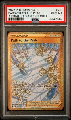 PSA 10 GEM MINT - Path to the Peak #213 Astral Radiance Secret Rare Pokemon Card - Image 1