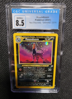 CGC 9 MINT Houndoom 2001 Neo Revelation 8/64 Holo Pokemon Card - Image 3