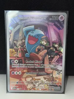 Team Rocket's Wobbuffet SVP 203 Scarlet Violet Promo Holo Pokemon TCG Card - Image 1