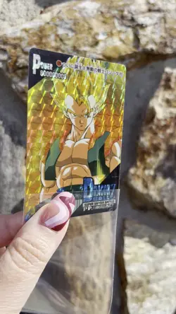 Gogeta Dragon Ball Z SUPER SAIYAN BATTLE PP. CARD SERIES BANDAI 1995 No.1220 - Image 2