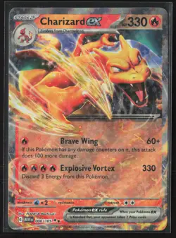 Charizard ex Double Rare SV: Scarlet & Violet 151 006/165 LP Pokemon Card - Image 1