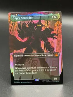 MTG: Teenage Mutant Ninja Turtles ~ Super Shredder (Borderless) FOIL #217 - Image 1