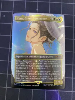 Yuna, Grand Summoner (Borderless) WPN Promo Magic the Gathering Final Fantasy NM - Image 1