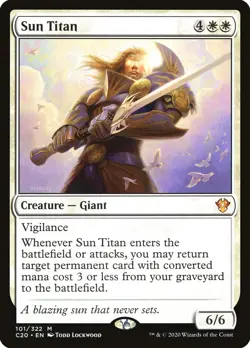 MTG Sun Titan ** Commander 2020 ** English - Image 1