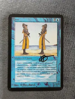 Clone 1993 Alpha LP MTG Magic the Gathering Signed by Julie Baroh - Image 1