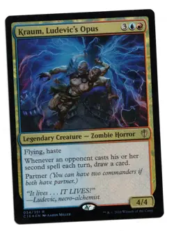Magic the Gathering MTG Card: Kraum, Ludevic's Opus FOIL 034/351 C16 Rare! EX - Image 1