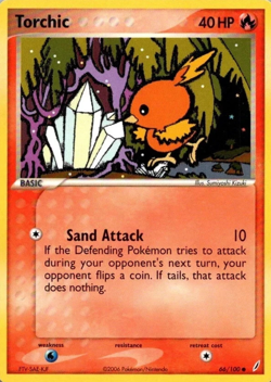 POKEMON TCG - TORCHIC - NON HOLO - EX CRYSTAL GUARDIANS - 66/100 - Image 1