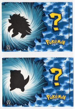 Shiny Pokemon Who’s That Pokemon - SANDSHREW & SANDSLASH * CRACKED ICE HOLO CARD - Image 2