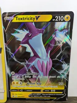 Lot of 3 Pokemon Jumbo Promo Cards Toxtricity 2019, Chespin 2013, Raikou 2018 - Image 5