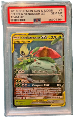 PSA 10 Celebi & Venusaur 1/181 Tag Team Up 2019 English Pokemon TCG Gem Mint #1 - Image 1