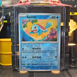 Squirtle 151 Reverse Holo Pokemon TCG 007/165 Scarlet & Violet Common - Image 1