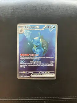 Blastoise ex 200/165 Special Illustration Rare SIR Pokemon 151 Full Art NM - Image 1