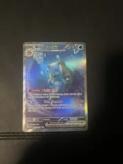 Blastoise ex 200/165 Special Illustration Rare SIR Pokemon 151 Full Art NM - Image 2
