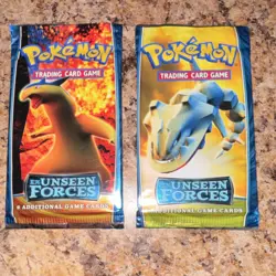 Pokemon EX Unseen Forces 2 Booster Packs Typhlosion and Steelix - Image 1