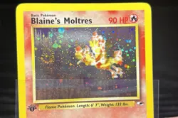 Blaine's Moltres - 1st Edition Holo - 1/132 Gym Heroes - Pokemon - Nice Swirl! - Image 3
